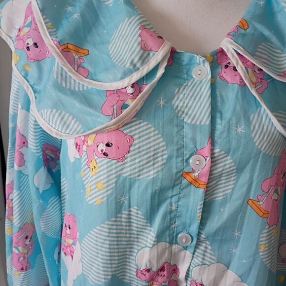 Miss Winny Care Bear Themed 3/4 sleeve housedress with double collar S - Picture 2 of 8